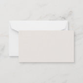 Vintages Plush-Kinderzimmer Tiere Babyschaum-Dusch Mitteilungskarte (Rückseite)