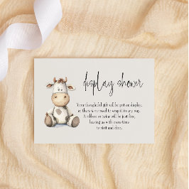 Vintages Plush-Kinderzimmer Tiere Babyschaum-Dusch Mitteilungskarte