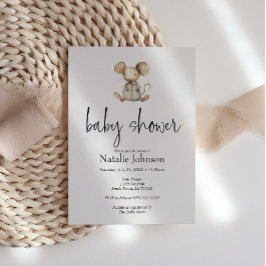 Vintages Plush Kinderzimmer Tiere Kinderdusche Einladung