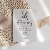 Vintages Plush Kinderzimmer Tiere Kinderdusche Einladung