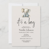 Vintages Plush Kinderzimmer Tiere Kinderdusche Einladung (Vorderseite)