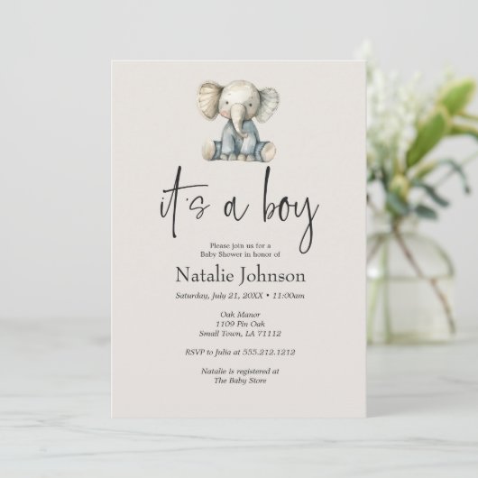 Vintages Plush Kinderzimmer Tiere Kinderdusche Einladung (Stehend Vorderseite)