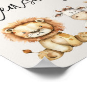 Vintages Plush Kinderzimmer Tiere Kinderdusche Gef Poster (Ecke)