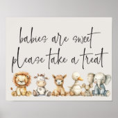 Vintages Plush Kinderzimmer Tiere Kinderdusche Gef Poster (Vorne)