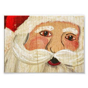 Vintages Plywood Santa Foto