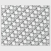 Vintages Pocket Watch Wrapper Geschenkpapier (Flach)