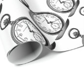 Vintages Pocket Watch Wrapper Geschenkpapier (Rolleneckpunkt)