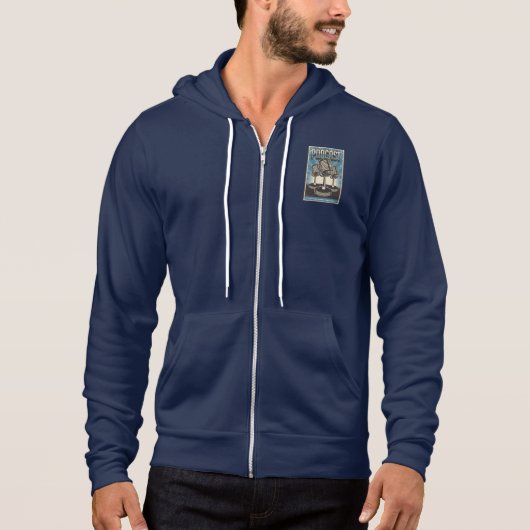 Vintages Podcast Echo Hoodie (Vorderseite)