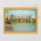 Vintages Pola Pula Römertheater Italienisch Postkarte (Vorderseite)