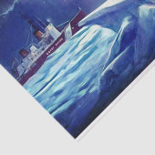 Vintages Polar-Bärenteppich Seidenpapier (Ausschnitt)