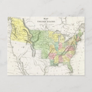 Vintages Politisches Konzept der Vereinigten Staat Postkarte
