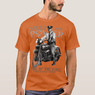 Vintages Polizeimotorrad T-Shirt