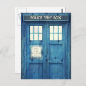 Vintages Polizeitelefon Öffentliche Anrufe Postkarte (Vorne/Hinten)