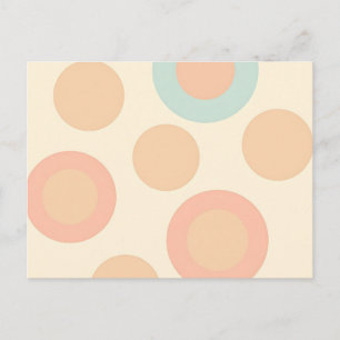 Vintages Polka Dot Muster Postkarte