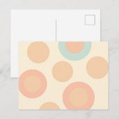 Vintages Polka Dot Muster Postkarte (Vorne/Hinten)