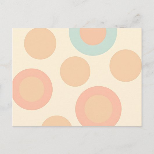 Vintages Polka Dot Muster Postkarte (Vorderseite)