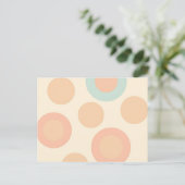 Vintages Polka Dot Muster Postkarte (Stehend Vorderseite)