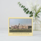 Vintages Polnisches Frühlingshotel Postkarte (Stehend Vorderseite)