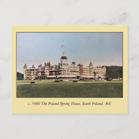 Vintages Polnisches Frühlingshotel Postkarte (Vorderseite)