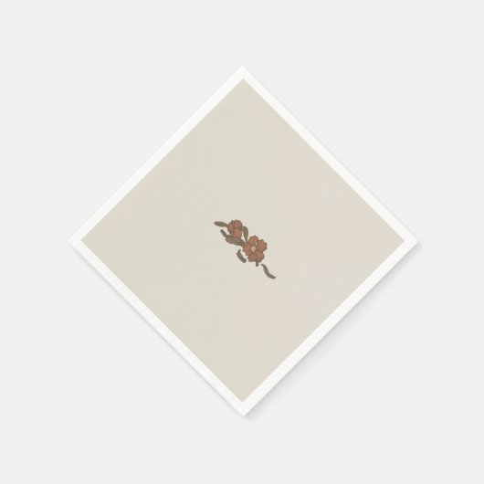 Vintages Pomegranat Serviette (Ecke)