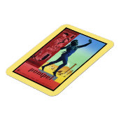 Vintages Pompeii Italienisches Reiseplakat Magnet (Linke Seite)
