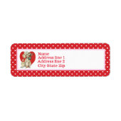 Vintages Poodle und rotes Herz (Vorne)