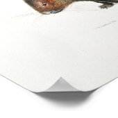 Vintages Porcupine Poster (Ecke)