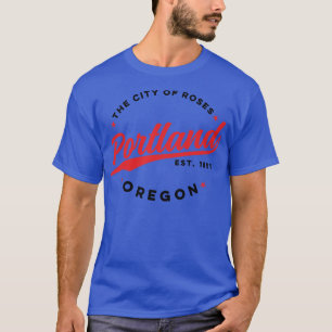 Vintages Portland Oregon Stadt der Rose Retro USA T-Shirt