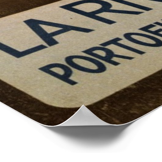 Vintages Portofino Riviera Poster (Ecke)