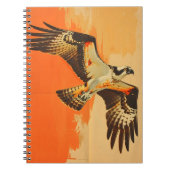 Vintages Portrait der Osprey Notizblock (Vorderseite)