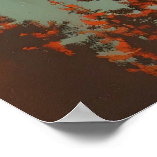 Vintages Portrait der Osprey Poster (Ecke)