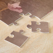 Vintages Portrait der wunderschönen Blumenweibchen Puzzle (Seite)