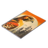 Vintages Portrait des Cooper's Hawk Notizblock (Linke Seite)