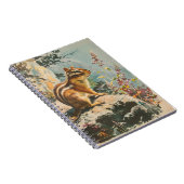 Vintages Portrait des Eastern Chipmunk Notizblock (Rechte Seite)