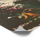 Vintages Portrait des Eastern Chipmunk Poster (Ecke)
