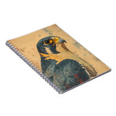 Vintages Portrait des Merlin Falcon Notizblock (Rechte Seite)