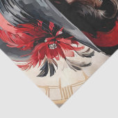 Vintages Portrait einer Frau - Decoupage- Seidenpapier (Detail)