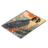 Vintages Portrait eines Merlin Falken Notizblock (Linke Seite)