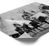 Vintages Portrait eines nativen Amerikanischen Ure Poster (Ecke)