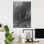 Vintages Portrait eines nativen Amerikanischen Ure Poster (Heimbüro)