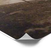 Vintages Portrait eines nativen Amerikanischen Ure Poster (Ecke)