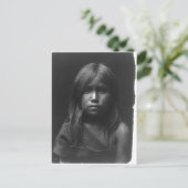 Vintages Portrait eines nativen Amerikanischen Ure Postkarte (Stehend Vorderseite)
