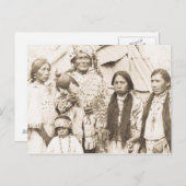 Vintages Portrait eines nativen Amerikanischen Ure Postkarte (Vorne/Hinten)