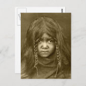 Vintages Portrait eines nativen Amerikanischen Ure Postkarte (Vorne/Hinten)
