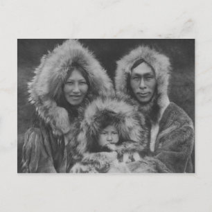 Vintages Portrait eines nativen Amerikanischen Ure Postkarte