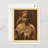 Vintages Portrait eines nativen Amerikanischen Ure Postkarte (Vorne/Hinten)