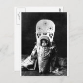 Vintages Portrait eines nativen Amerikanischen Ure Postkarte (Vorne/Hinten)