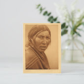 Vintages Portrait eines nativen Amerikanischen Ure Postkarte (Stehend Vorderseite)