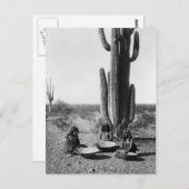 Vintages Portrait eines nativen Amerikanischen Ure Postkarte (Vorne/Hinten)