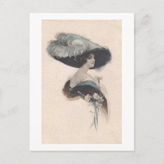 Vintages Portrait. Postkarte